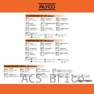 Maletín Herramientas 120 Piezas Alyco 170822