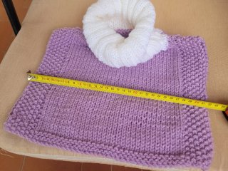 Chaleco tejido lana niña/mujer talla única
