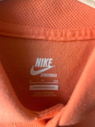 Polo Nike naranja talla S amplia