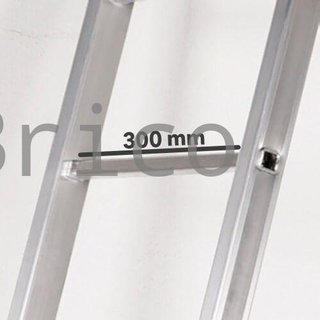 Escalera Telescópica Aluminio 3+3 Peldaños Teleflex