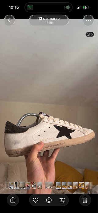 Golden Goose Sneakers Beige y Rojo PROVEEDOR