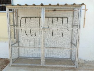 Jaula metálica resistente para exterior