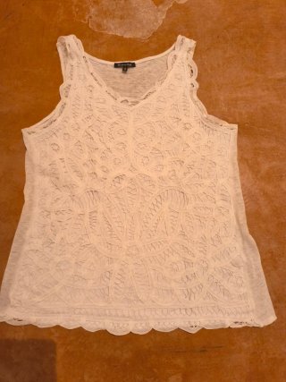 Camiseta encaje blanca