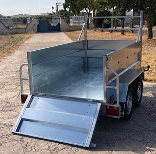 NUEVO: Remolque 750kg 2 ejes con freno