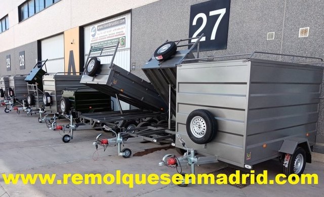 NUEVO: Remolque 750kg 2 ejes con freno