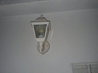 Farol exterior blanco