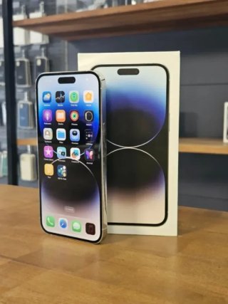IPHONE 14 PRO MAX 128GB PLATA BATE. 100%