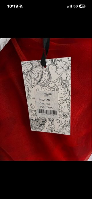 Vestido Juan Avellaneda Rojo
