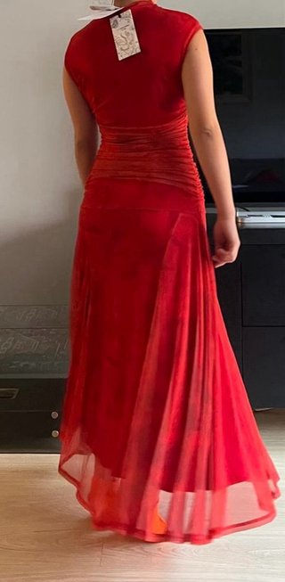 Vestido Juan Avellaneda Rojo
