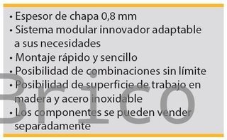 Conjunto Taller 5 Módulos S/Acero Inox Alyco 199008