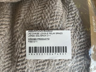 Funda Sofá Eysa Chaiselongue Brazo Largo Relax