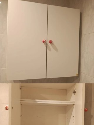 Mueble baño 60x60x26 cm. de aglomerado.