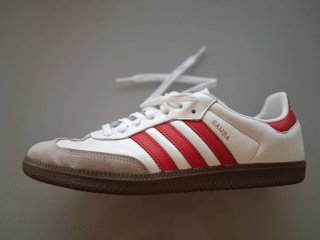 Adidas Samba Hombre Blanco/Rojo