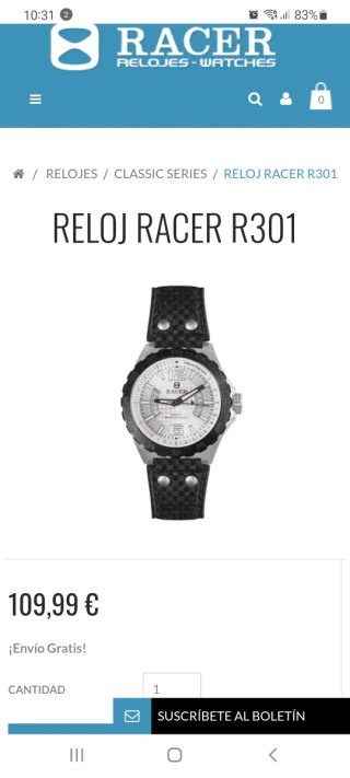 Reloj Racer Mujer sin estrenar.