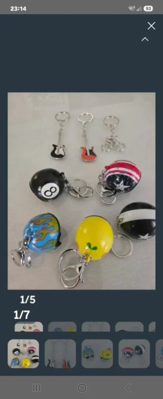 Llaveros originales guitarra, casco, bola 8
