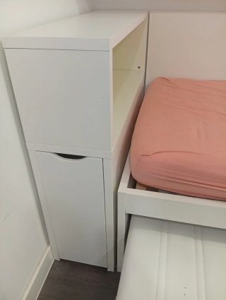 Estructura cama nido Ikea con zapatero