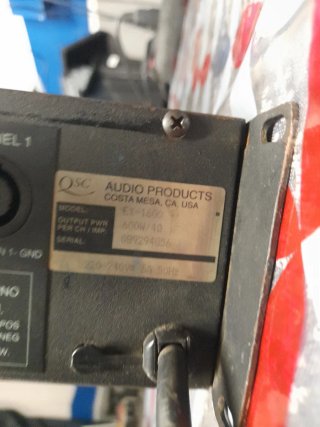Etapa de Potencia QSC Negra