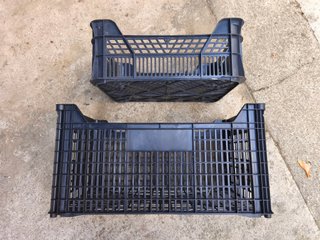 Cajas de plástico apilables