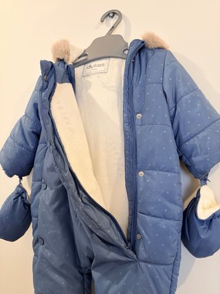 Buzo de bebé azul con lunares Talla 3/6 meses