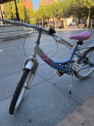 Bicicleta infantil Jumper azul y rosa