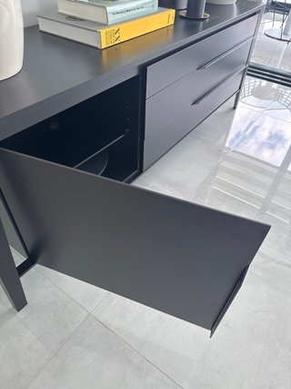 Aparador Natuzzi Negro Madera Maciza