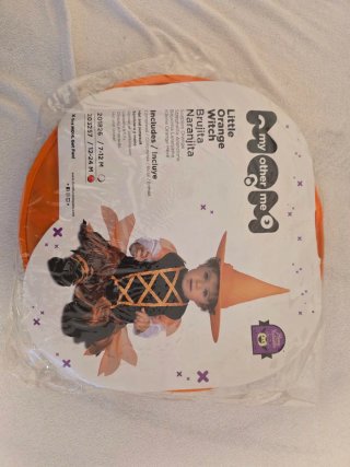 Disfraz Halloween Bebé Bruja Naranja/Negro