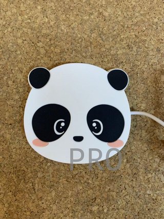 Calentador de tazas, diseño de oso panda