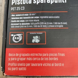 Clavadora Grapadora Eléctrica Parkside