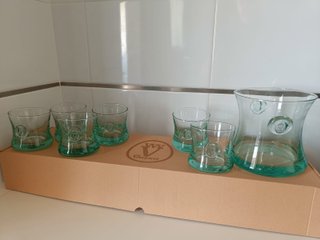 Juego Whisky Cristalería Valentí + Cubitera