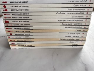 Colección completa libros Escuela de Cocina
