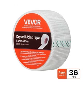 Cinta Malla Fibra Vidrio VEVOR 36 Rollos 50mm x 45