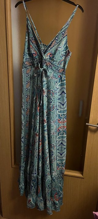 Vestido largo estampado verano