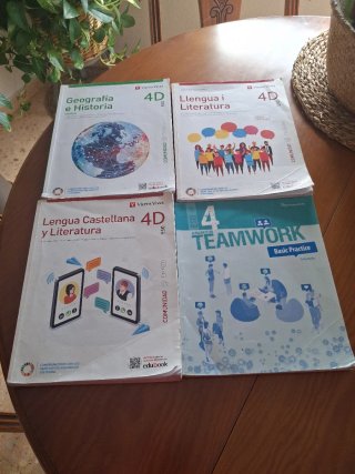 Libros colegio carmelitas curso 4D_ ESO