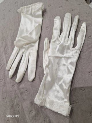 Vestido de Novia Blanco con Velo.