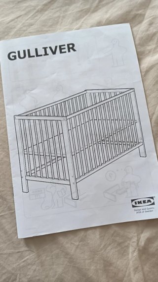 Cuna Colecho Gulliver IKEA + ropa de cama regalo