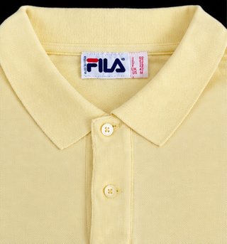 Polo Fila Vintage Amarillo Pastel Made in Italy