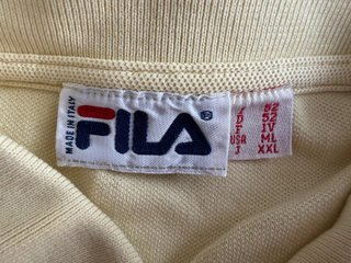 Polo Fila Vintage Amarillo Pastel Made in Italy