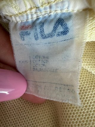 Polo Fila Vintage Amarillo Pastel Made in Italy