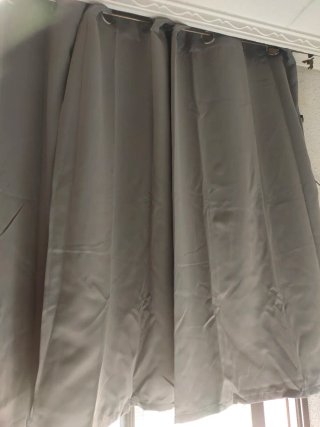 Cortinas Deconovo Opacas 138x168 Gris