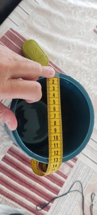 Vaso de Cerâmica Azul Turquesa