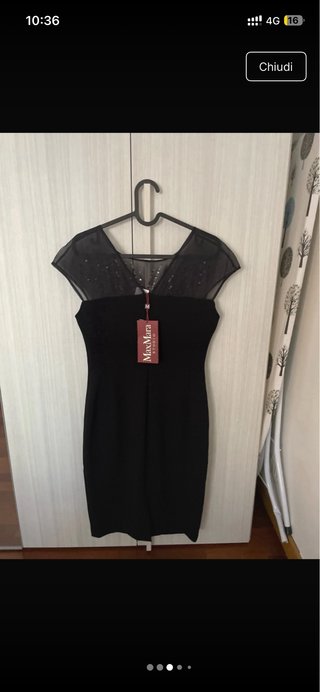 Max Mara Vestito Elegante Nero
