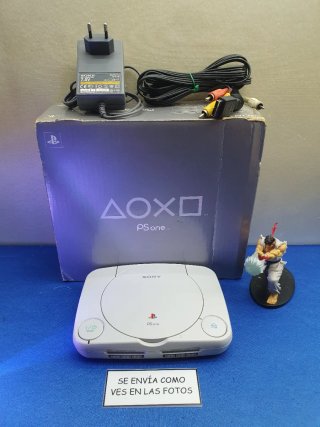 CONSOLA PLAYSTATION ONE PSONE CON CAJA SIN MANDO