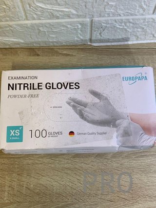 100 Guantes Blancos De Nitrilo XS