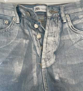 Shorts Zara metalizados
