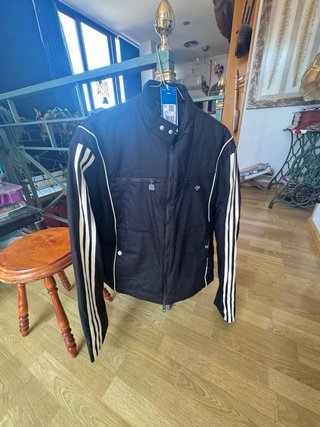 Cazadora Biker Adidas Negra