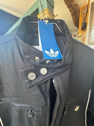 Cazadora Biker Adidas Negra