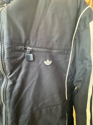 Cazadora Biker Adidas Negra