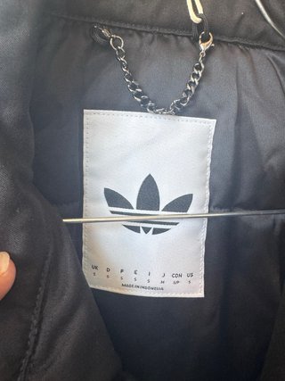 Cazadora Biker Adidas Negra