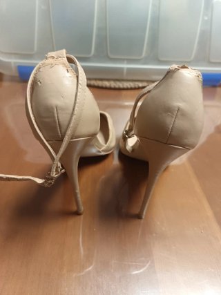 Zapatos de tacón beige 11cm