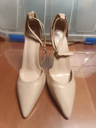 Zapatos de tacón beige 11cm